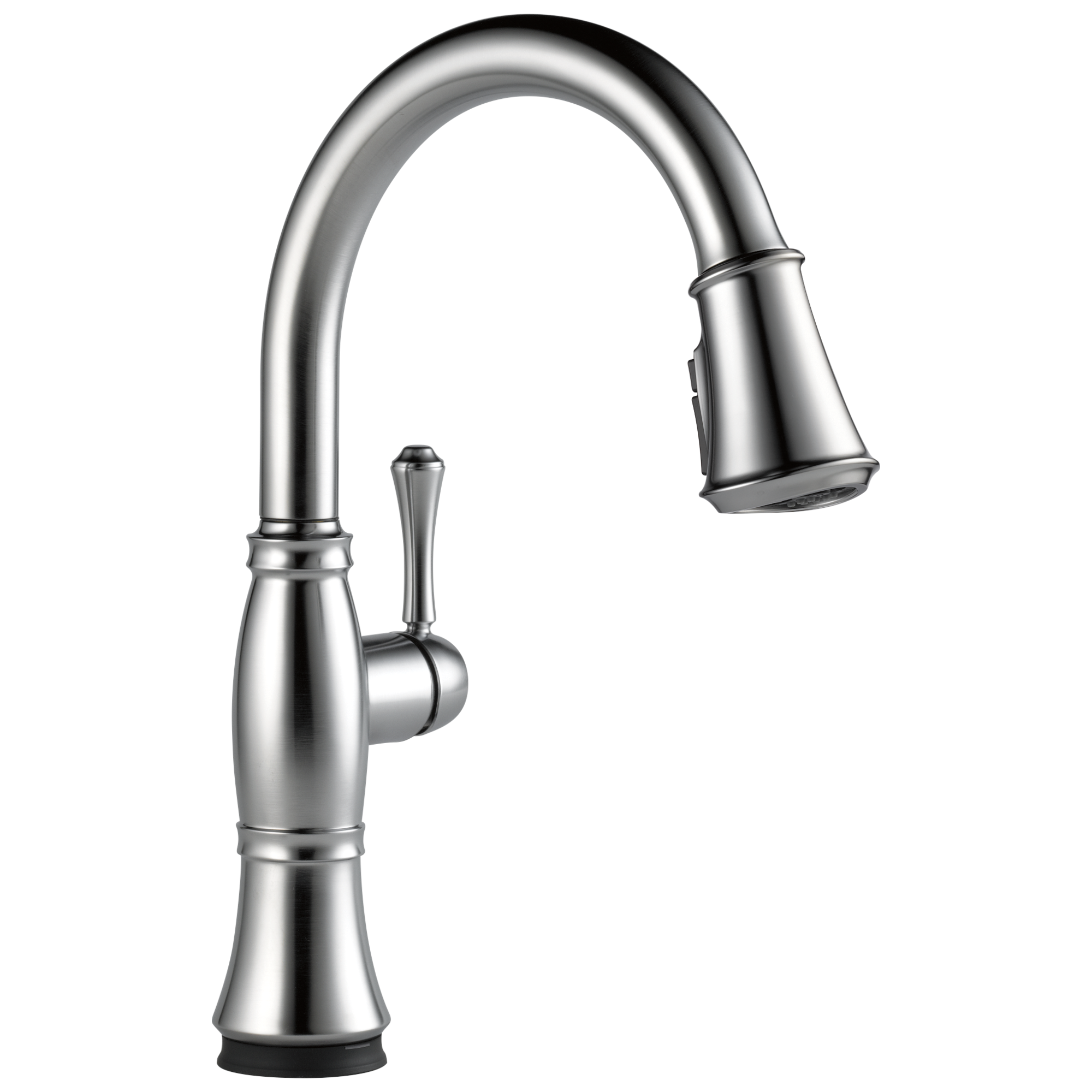 Delta - Single Handle Pull-Down Kitchen Faucet with Touch<sub>2</sub>O® and ShieldSpray® Technologies - Lumicoat® Arctic Stainless - 9197T-AR-PR-DST