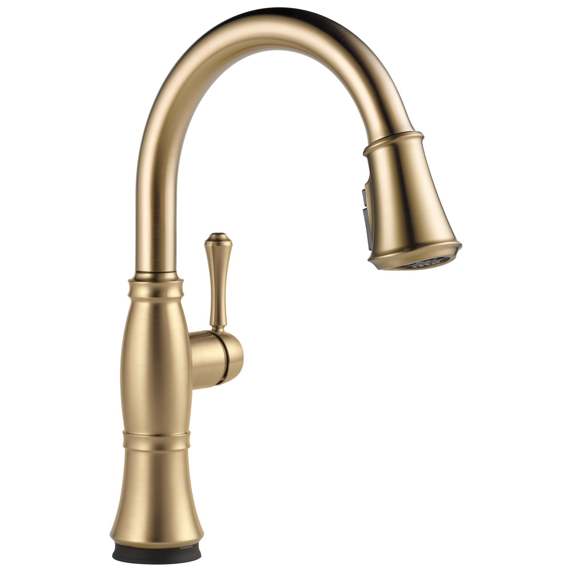 Delta - Single Handle Pull-Down Kitchen Faucet with Touch<sub>2</sub>O® and ShieldSpray® Technologies - Lumicoat® Champagne Bronze - 9197T-CZ-PR-DST