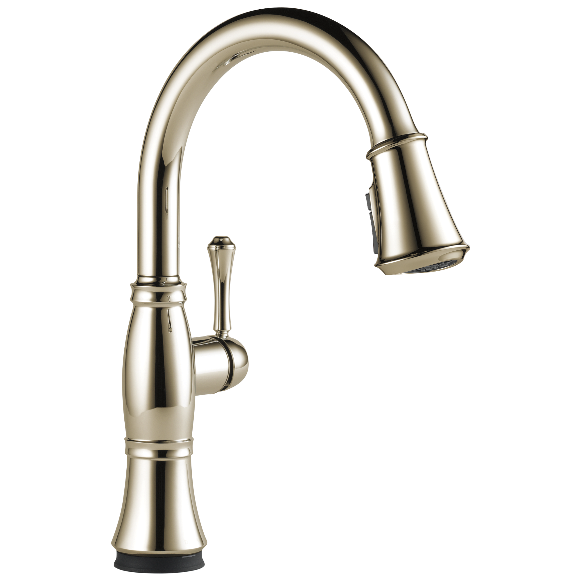 Delta - Single Handle Pull-Down Kitchen Faucet with Touch<sub>2</sub>O® and ShieldSpray® Technologies - Lumicoat® Polished Nickel - 9197T-PN-PR-DST