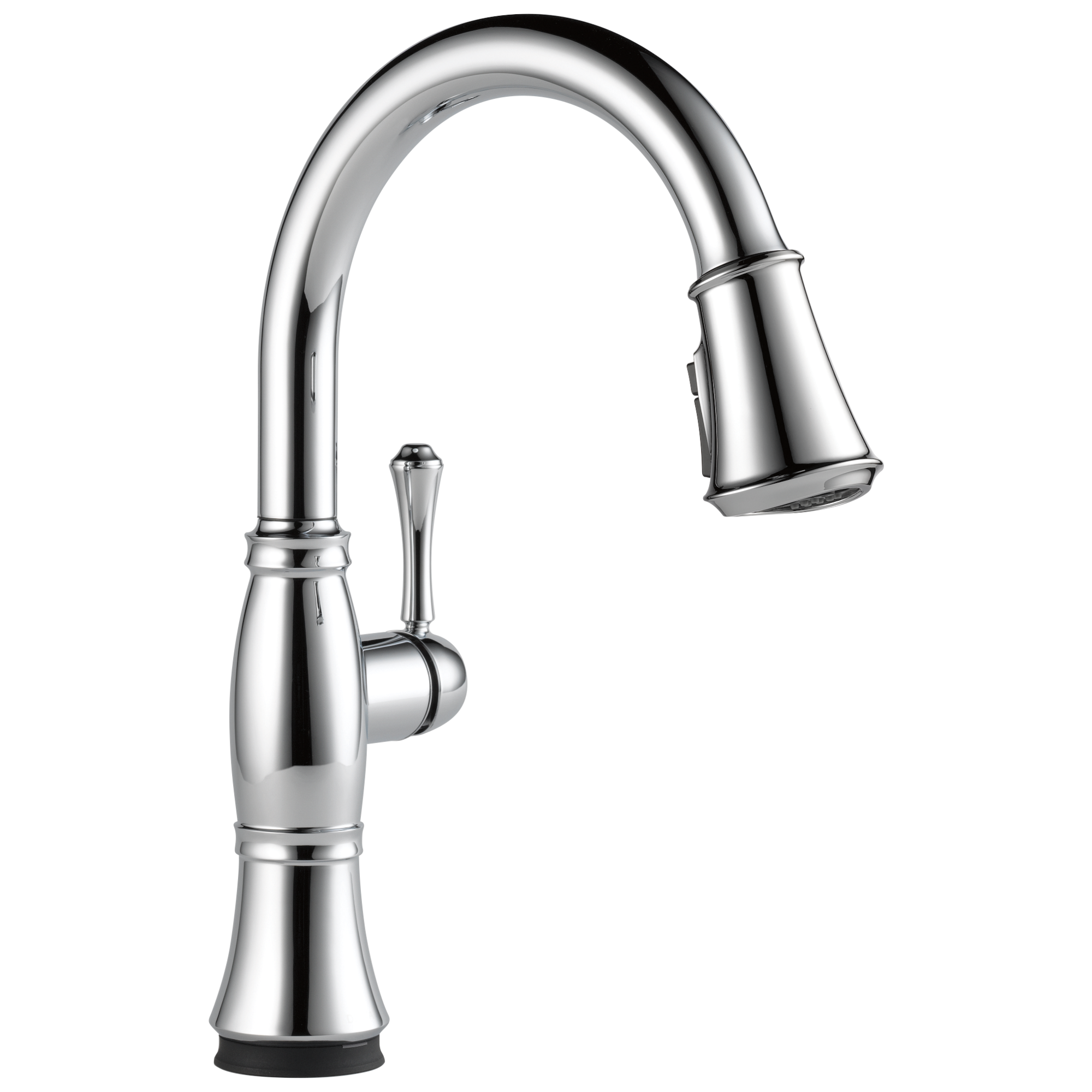 Delta - Single Handle Pull-Down Kitchen Faucet with Touch<sub>2</sub>O® and ShieldSpray® Technologies - Lumicoat® Chrome - 9197T-PR-DST