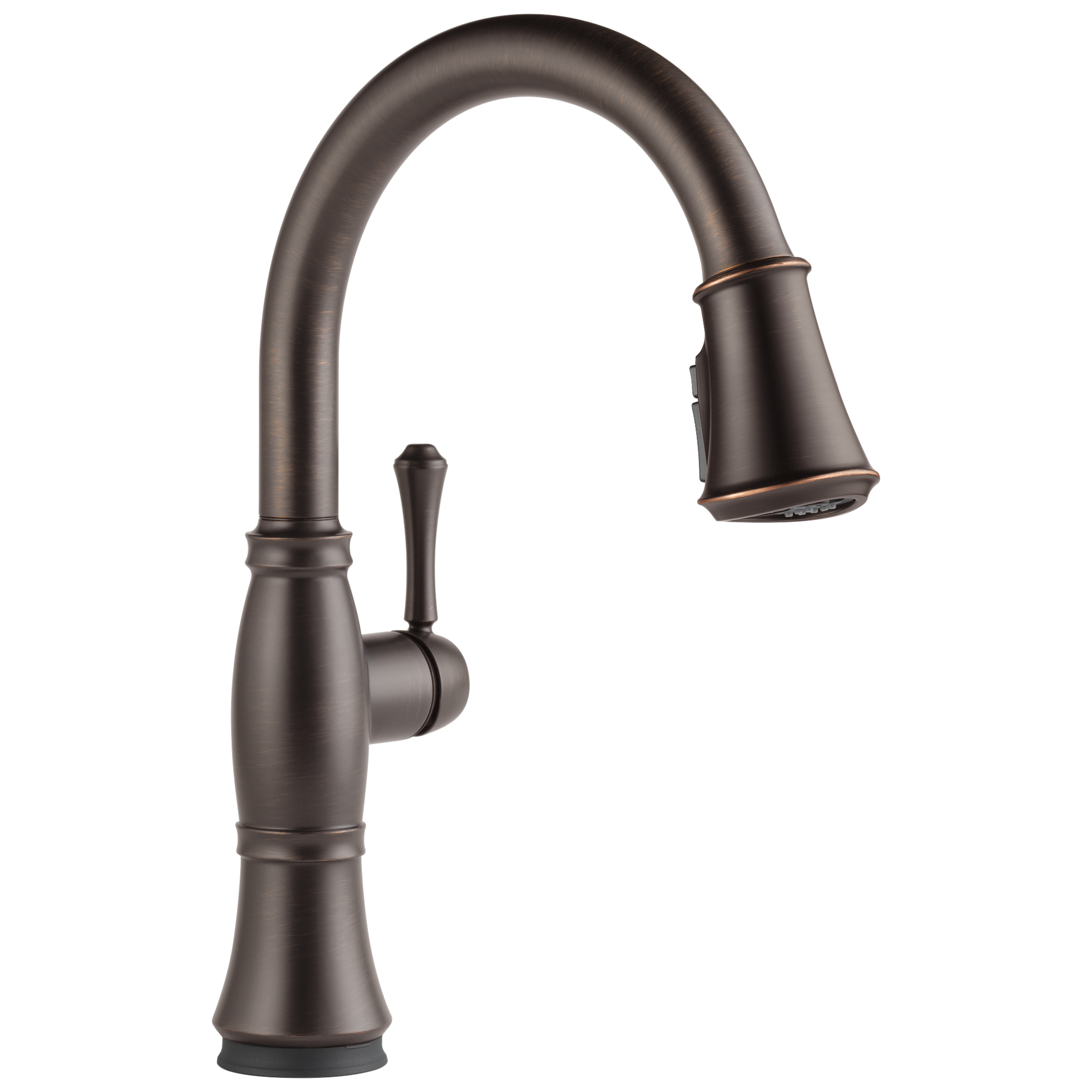 Delta - Single Handle Pull-Down Kitchen Faucet with Touch<sub>2</sub>O® and ShieldSpray® Technologies - Venetian Bronze - 9197T-RB-DST