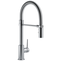 Delta - Single-Handle Pull-Down Spring Kitchen Faucet - Arctic Stainless - 9659-AR-DST