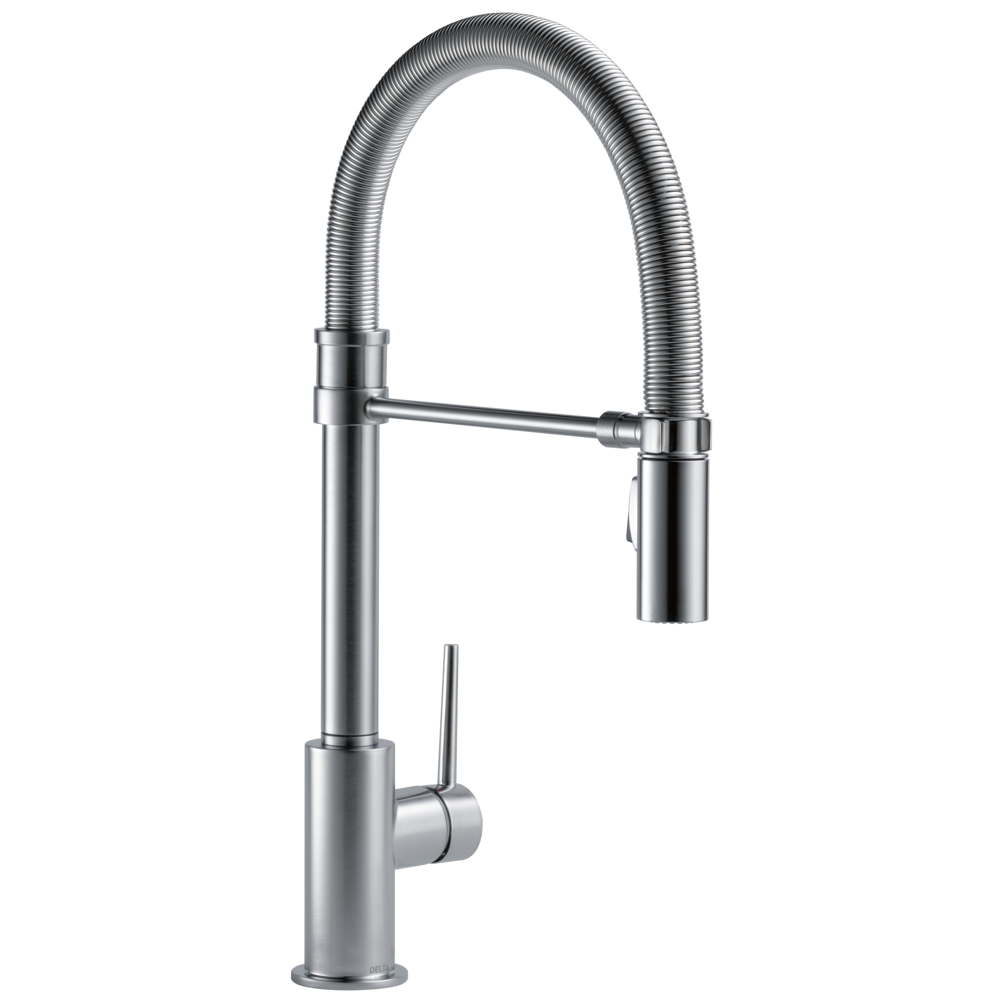 Delta - Single-Handle Pull-Down Spring Kitchen Faucet - Arctic Stainless - 9659-AR-DST