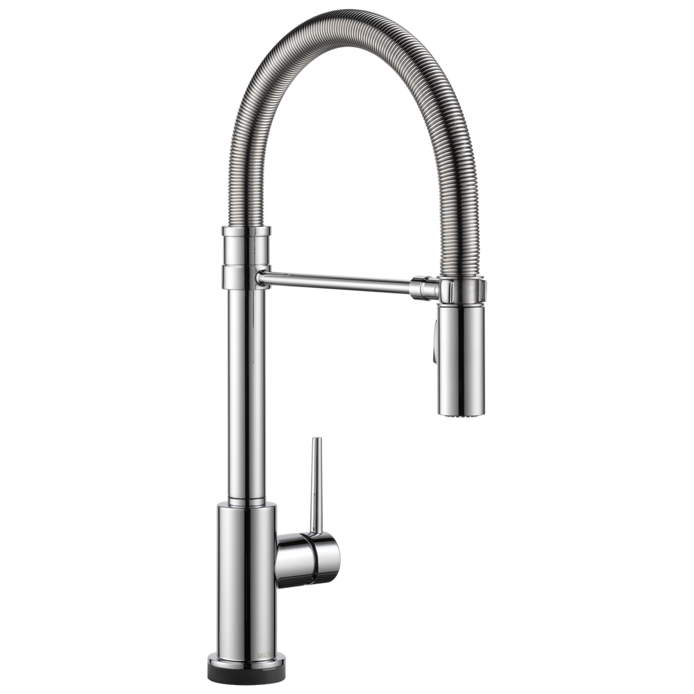 Delta - Single-Handle Pull-Down Spring Kitchen Faucet with Touch<sub>2</sub>O® Technology - Chrome - 9659T-DST