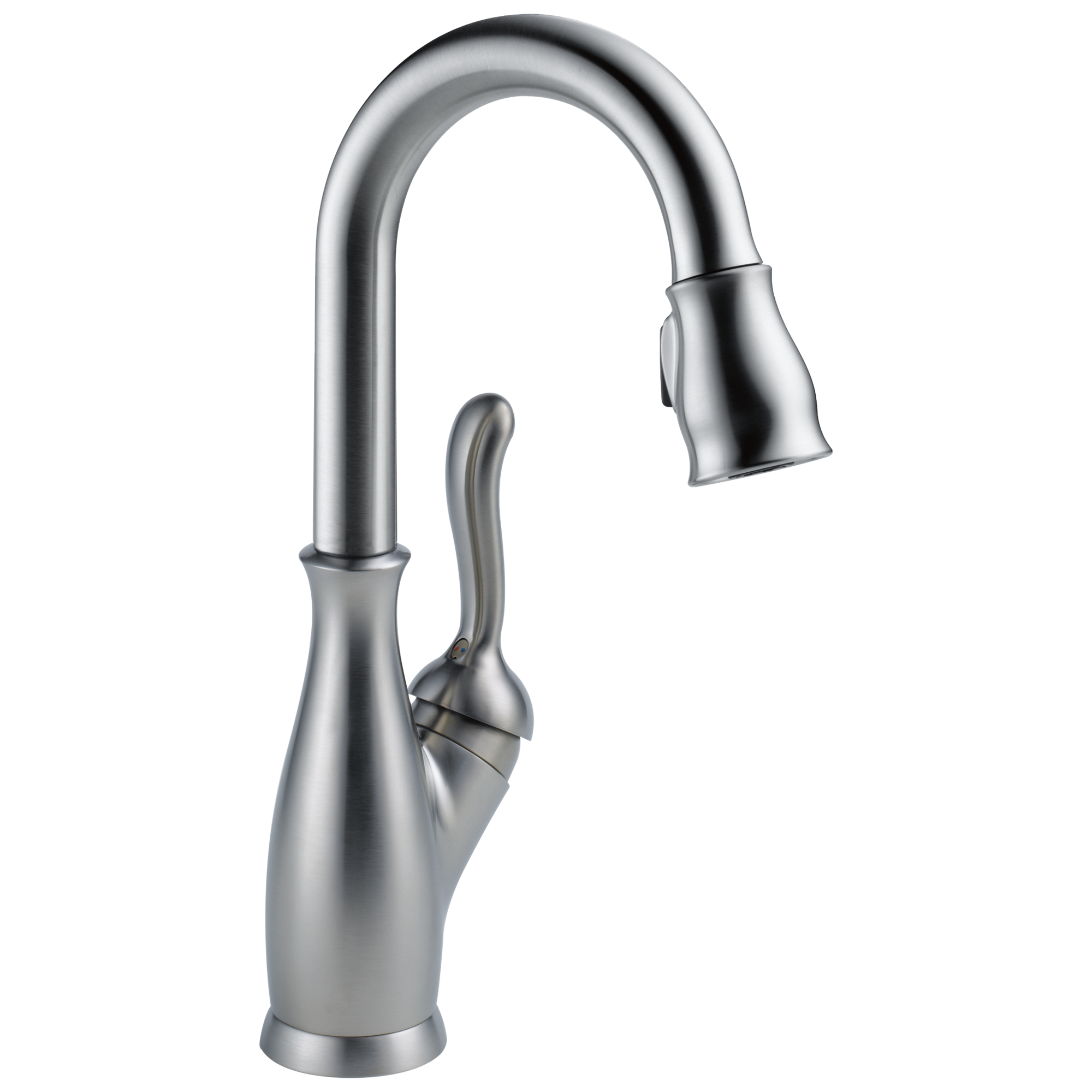 Delta - Single Handle Pull-Down Bar / Prep Faucet - Arctic Stainless - 9678-AR-DST