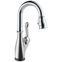 Delta - Single Handle Pull-Down Bar / Prep Faucet with Touch<sub>2</sub>O® Technology - Chrome - 9678T-DST