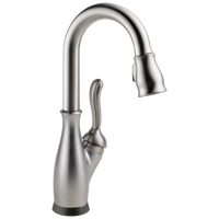 Delta - Single Handle Pull-Down Bar / Prep Faucet with Touch<sub>2</sub>O® Technology - Spotshield Stainless - 9678T-SP-DST