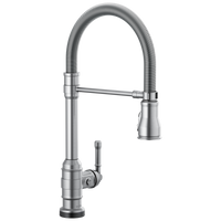 Delta - Single-Handle Pull-Down Spring Kitchen Faucet with Touch<sub>2</sub>O® Technology - Arctic Stainless - 9690T-AR-DST