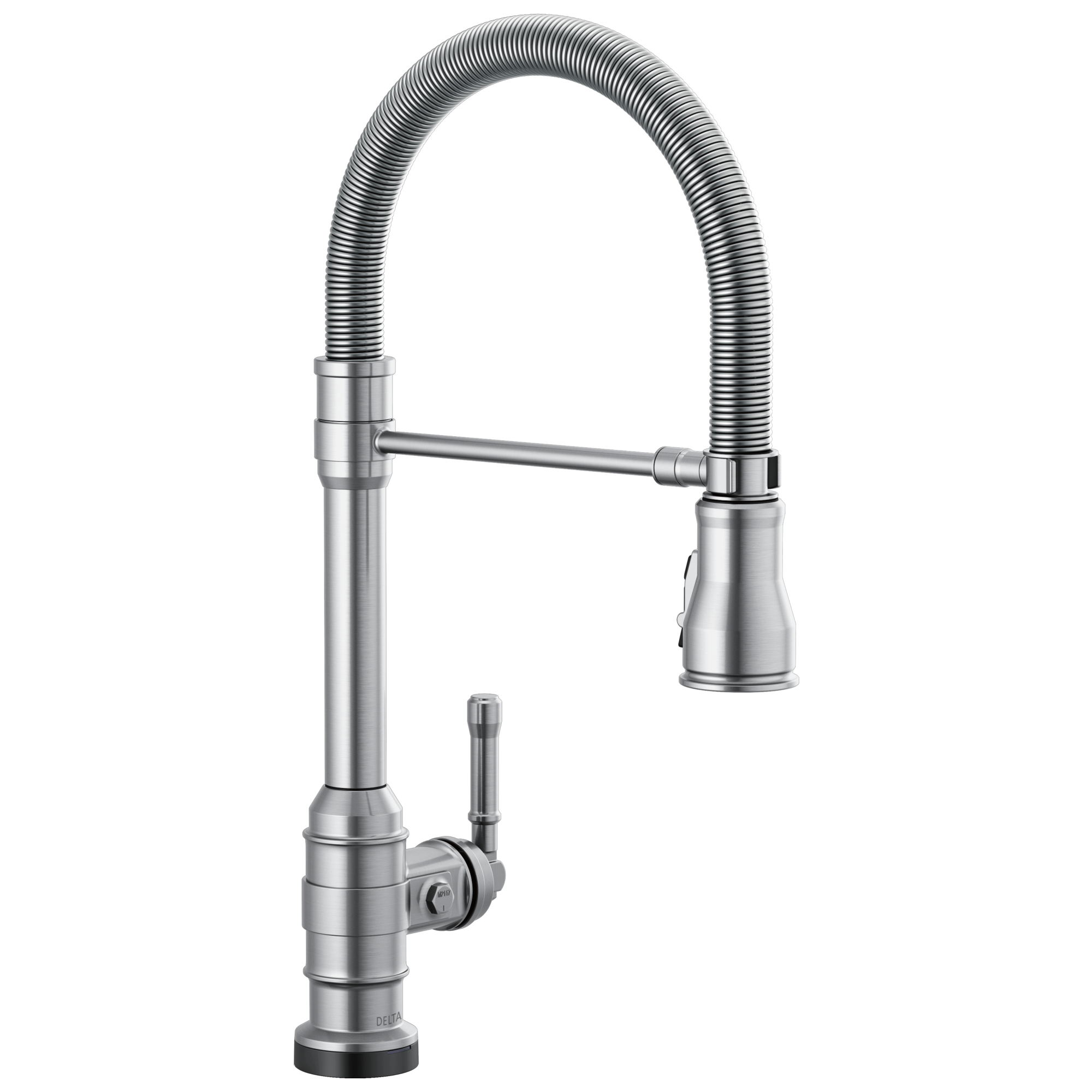 Delta - Single-Handle Pull-Down Spring Kitchen Faucet with Touch<sub>2</sub>O® Technology - Arctic Stainless - 9690T-AR-DST