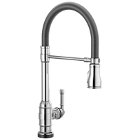 Delta - Single-Handle Pull-Down Spring Kitchen Faucet with Touch<sub>2</sub>O® Technology - Chrome - 9690T-DST