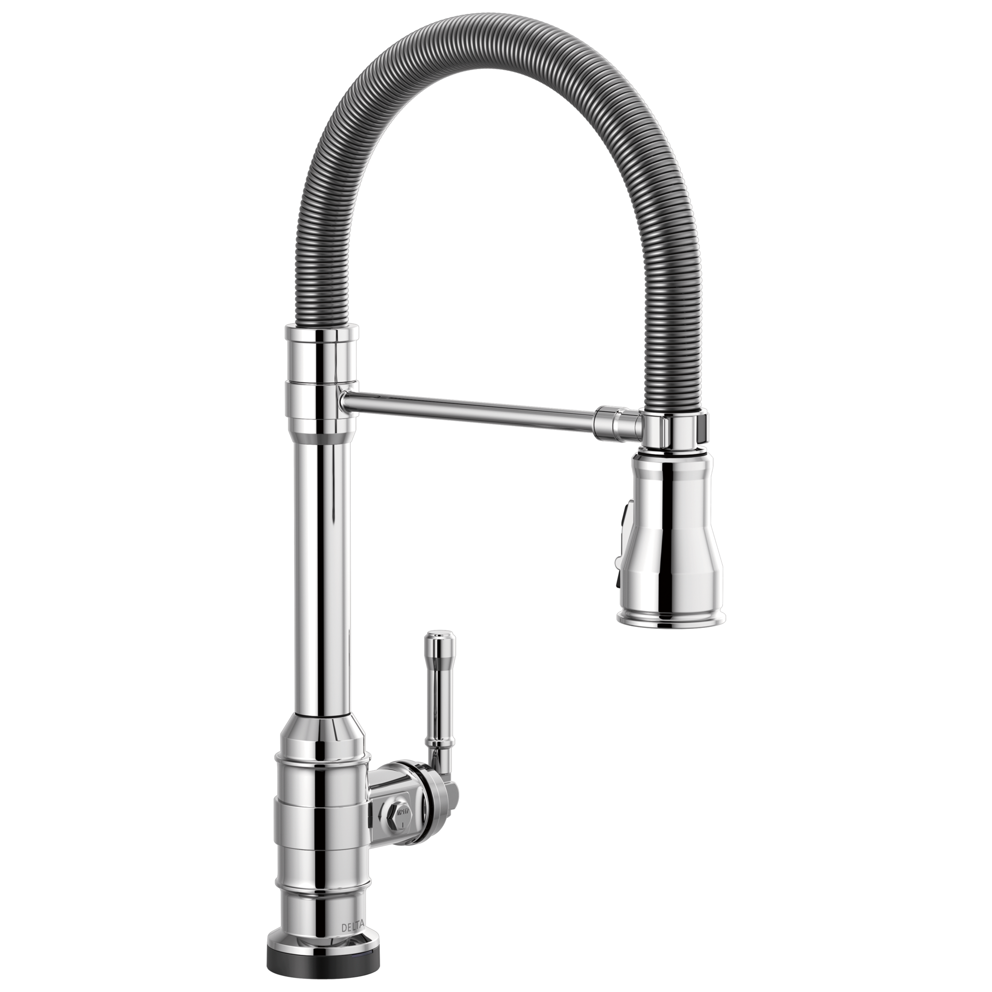 Delta - Single-Handle Pull-Down Spring Kitchen Faucet with Touch<sub>2</sub>O® Technology - Chrome - 9690T-DST