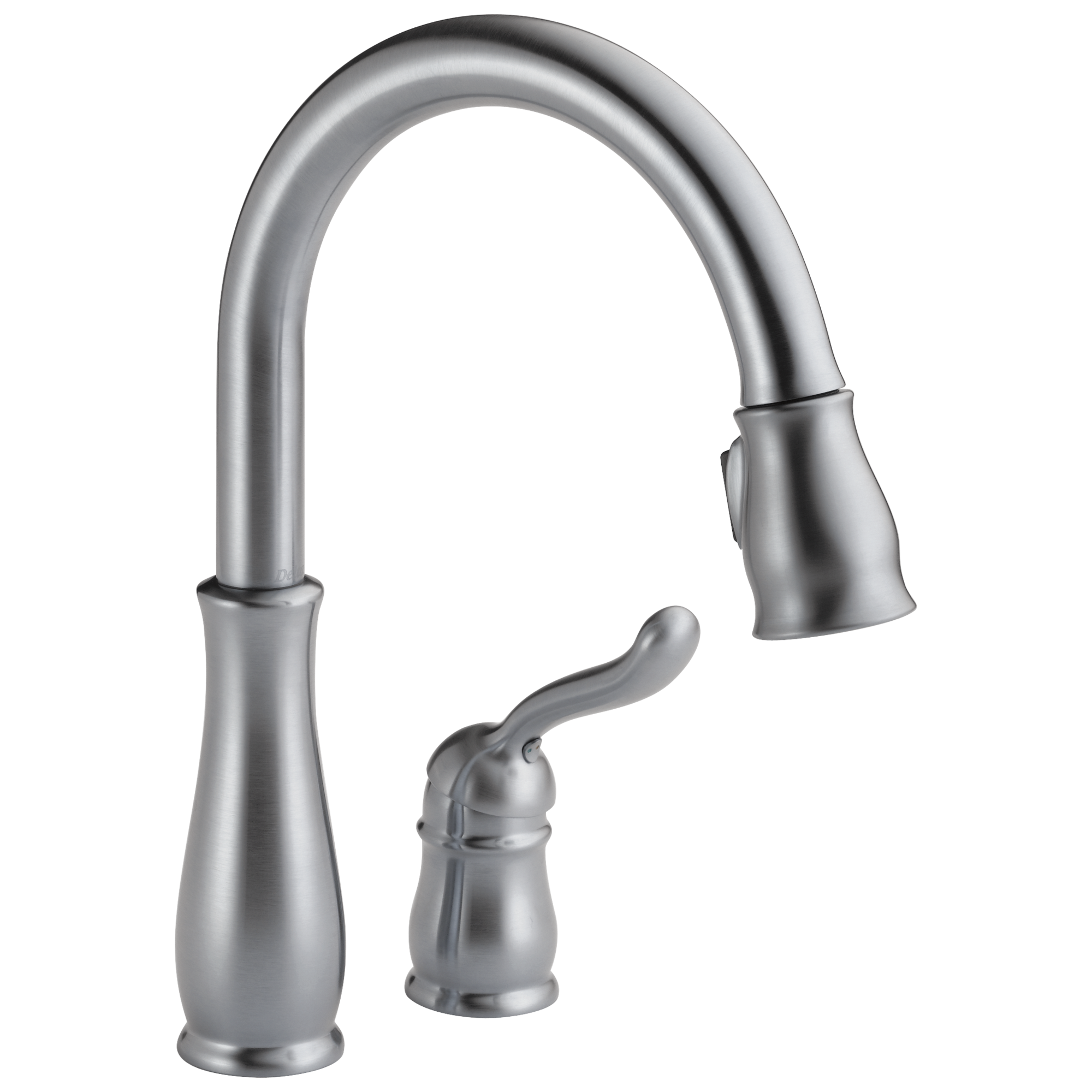 Delta - Single Handle Pull-Down Kitchen Faucet - Arctic Stainless - 978-AR-DST