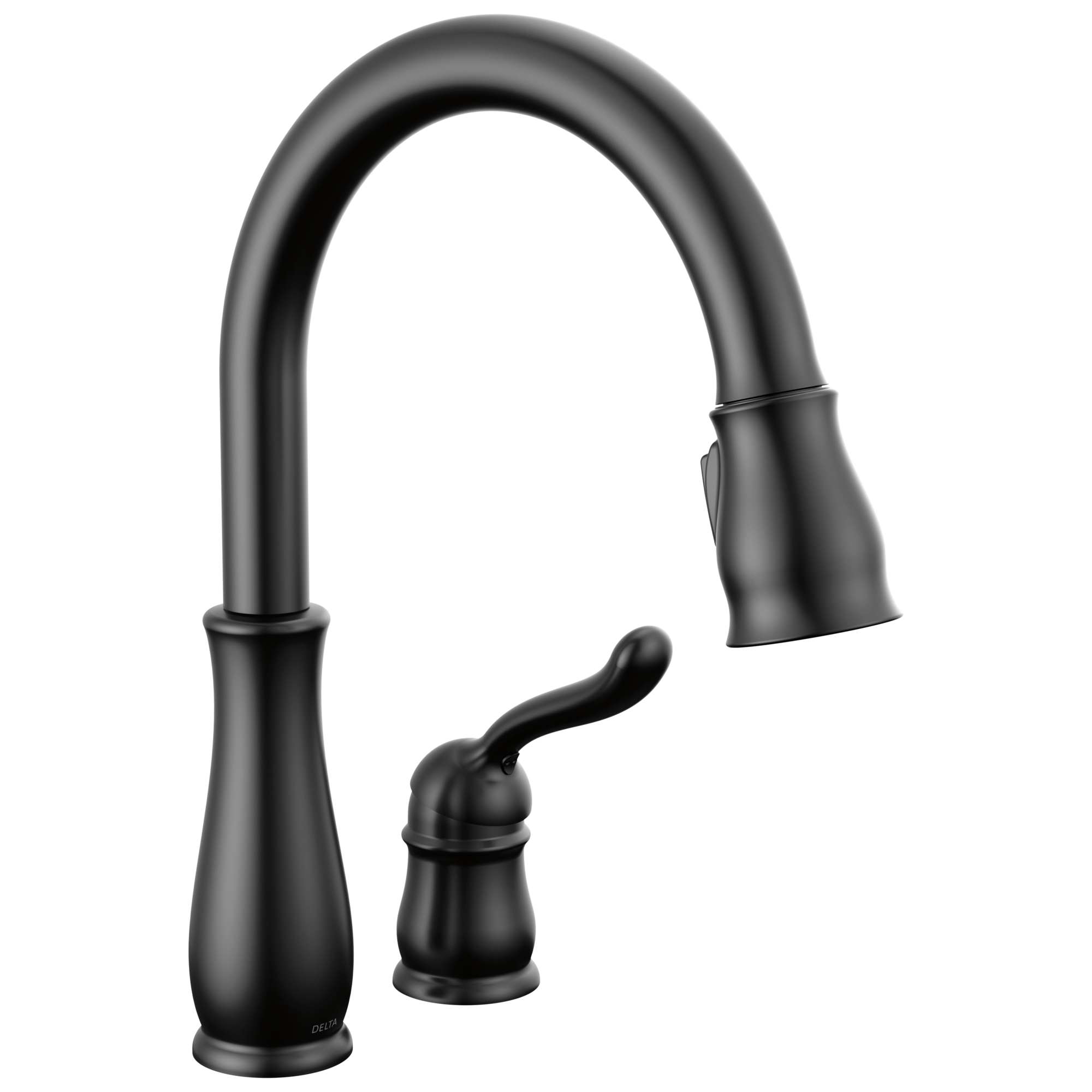 Delta - Single Handle Pull-Down Kitchen Faucet - Matte Black - 978-BL-DST