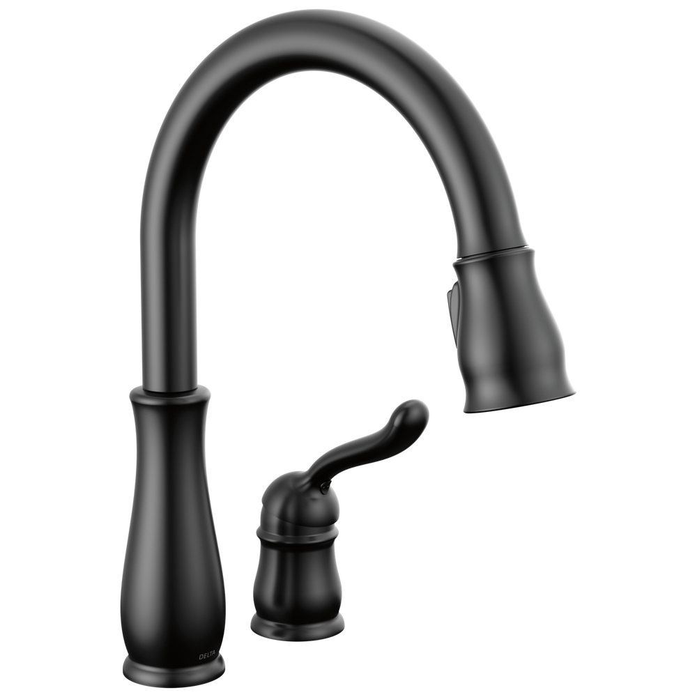 Delta - Single Handle Pull-Down Kitchen Faucet - Matte Black - 978-BLWE-DST