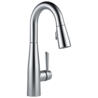 Delta - Single Handle Pull-Down Bar / Prep Faucet - Arctic Stainless - 9913-AR-DST