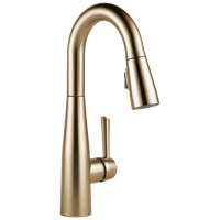 Delta - Single Handle Pull-Down Bar / Prep Faucet - Champagne Bronze - 9913-CZ-DST