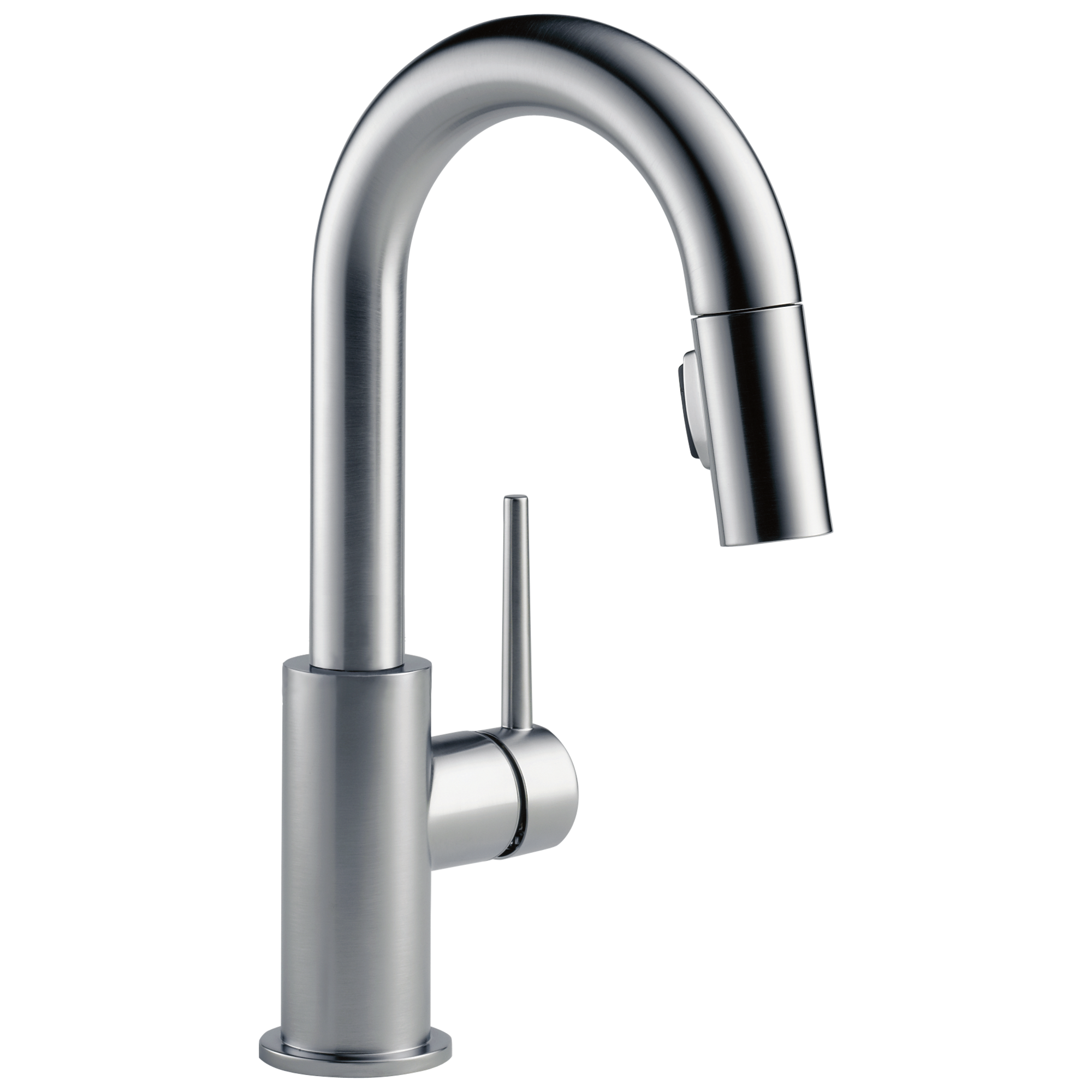 Delta - Single Handle Pull-Down Bar / Prep Faucet - Arctic Stainless - 9959-AR-DST