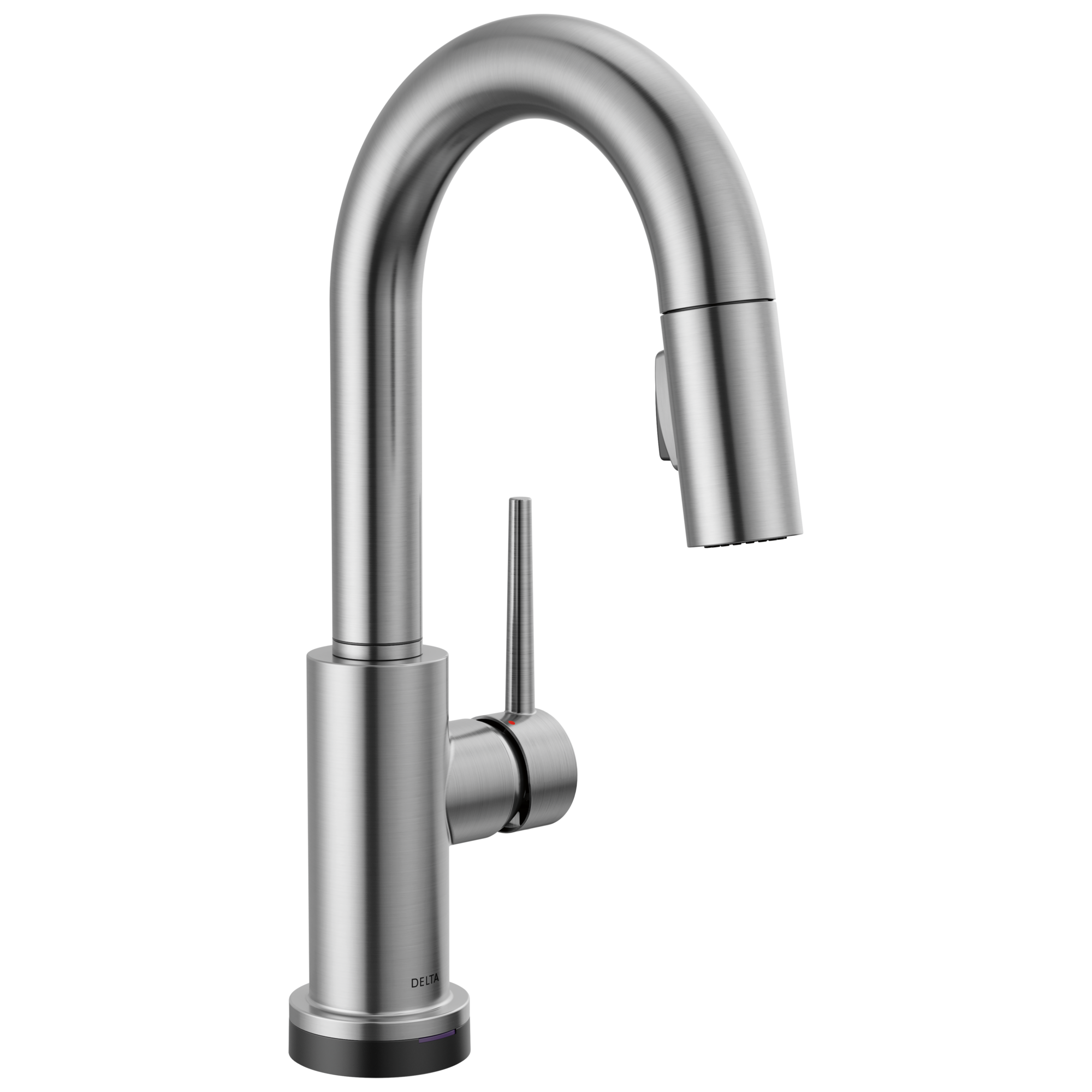 Delta - Single Handle Pull-Down Bar / Prep Faucet with Touch<sub>2</sub>O® Technology - Arctic Stainless - 9959T-AR-DST