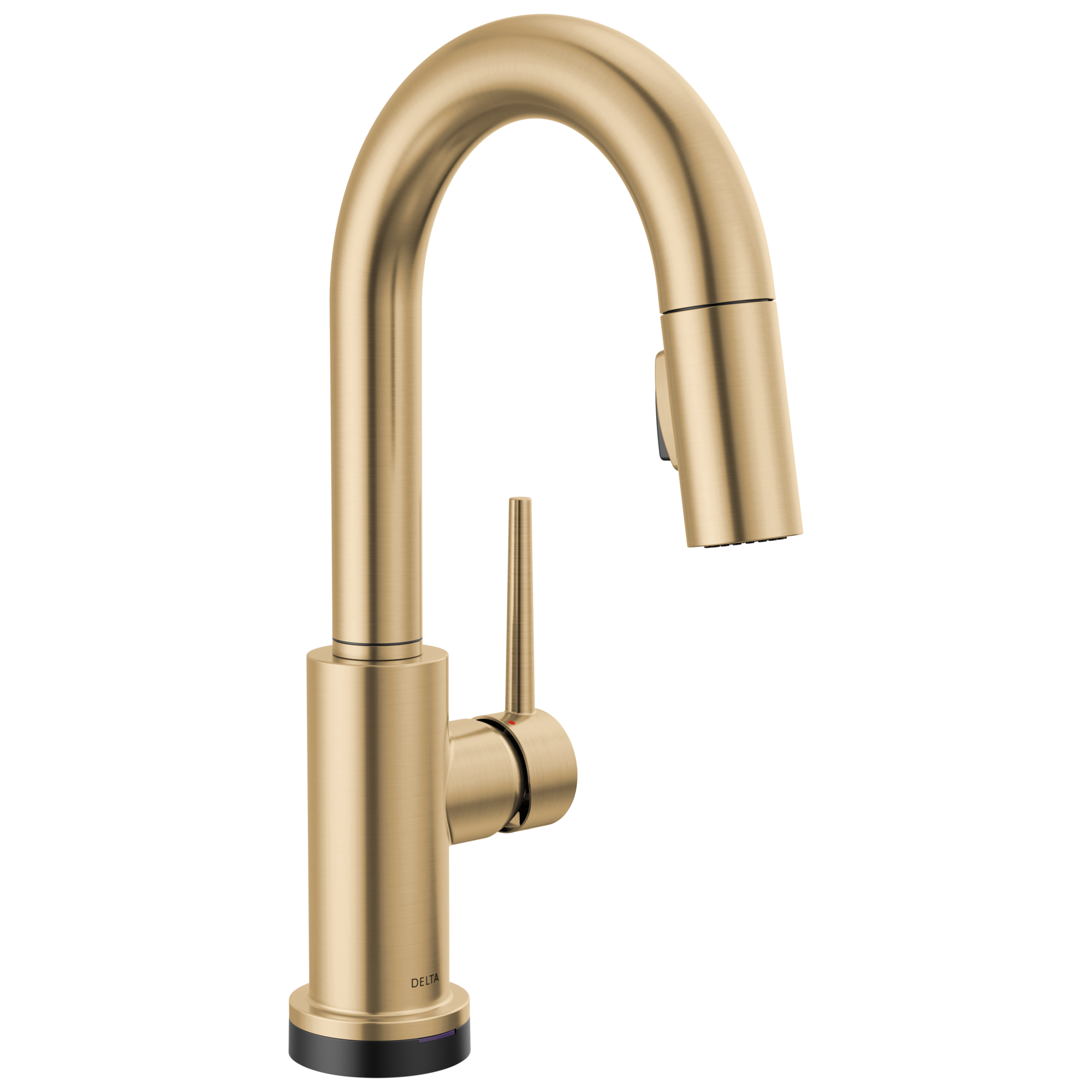 Delta - Single Handle Pull-Down Bar / Prep Faucet with Touch<sub>2</sub>O® Technology - Champagne Bronze - 9959T-CZ-DST