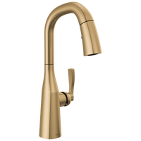 Delta - Single Handle Pull-Down Bar/Prep Faucet - Lumicoat® Champagne Bronze - 9976-CZ-PR-DST