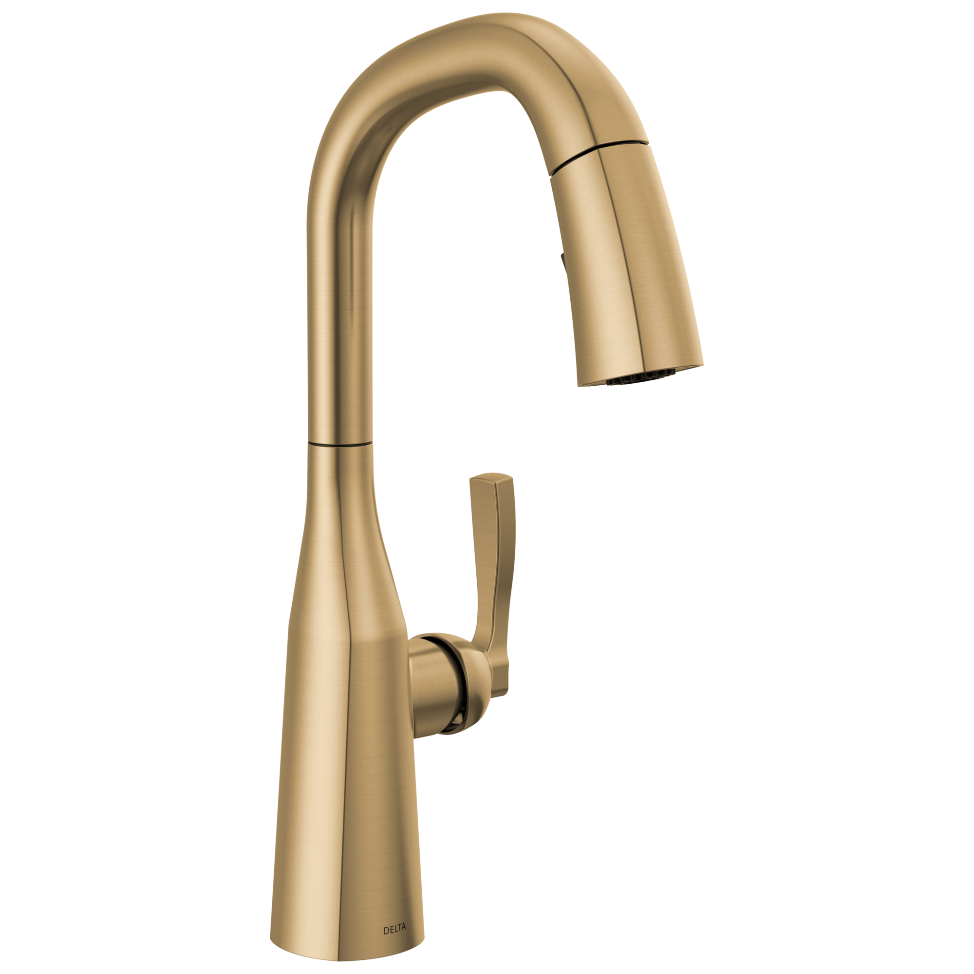 Delta - Single Handle Pull-Down Bar/Prep Faucet - Lumicoat® Champagne Bronze - 9976-CZ-PR-DST