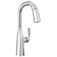 Delta - Single Handle Pull-Down Bar/Prep Faucet - Lumicoat® Chrome - 9976-PR-DST