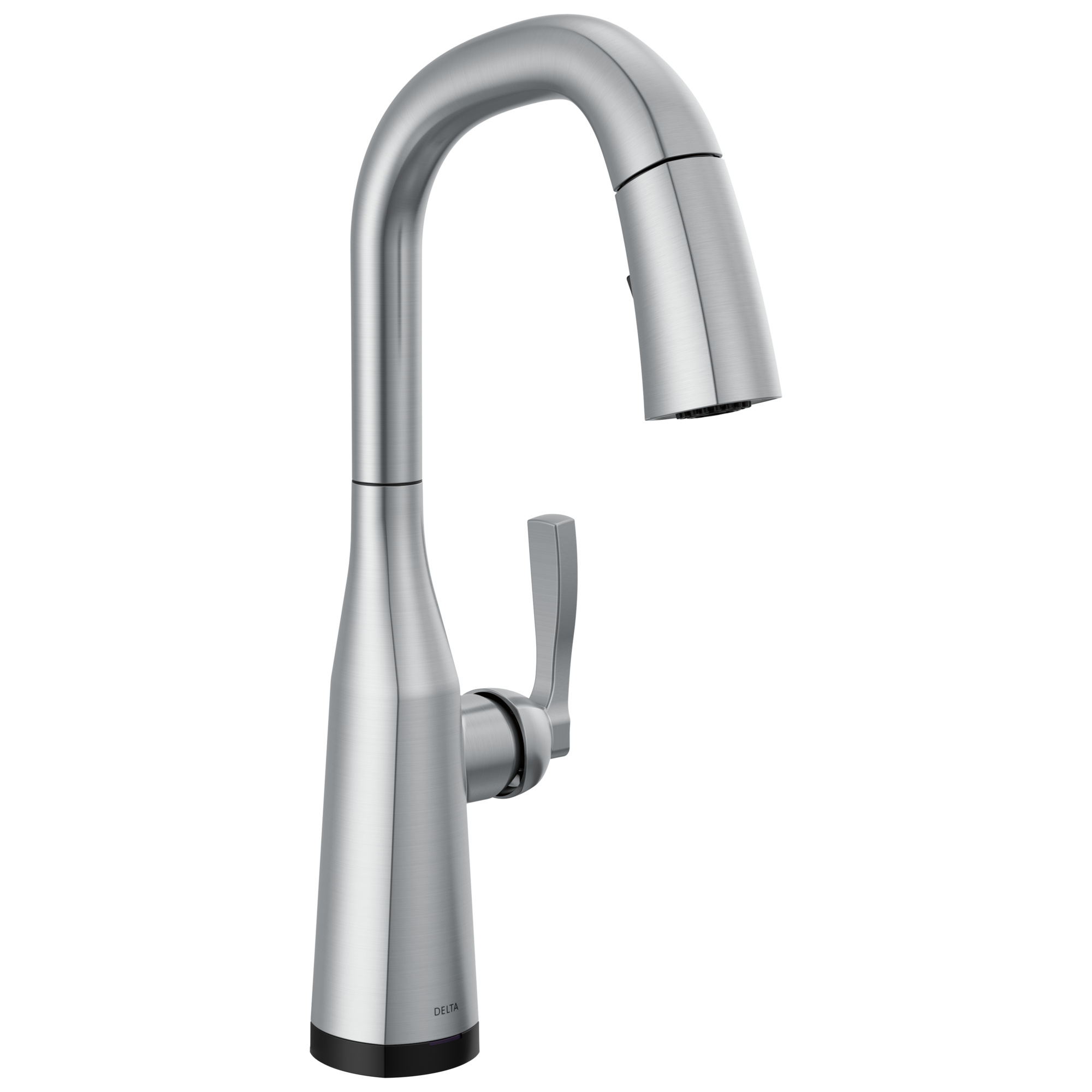 Delta - Single Handle Pull Down Bar/Prep Faucet with Touch 2O Technology - Lumicoat® Arctic Stainless - 9976T-AR-PR-DST