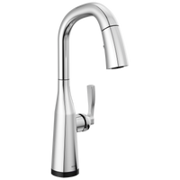 Delta - Single Handle Pull Down Bar/Prep Faucet with Touch 2O Technology - Lumicoat® Chrome - 9976T-PR-DST