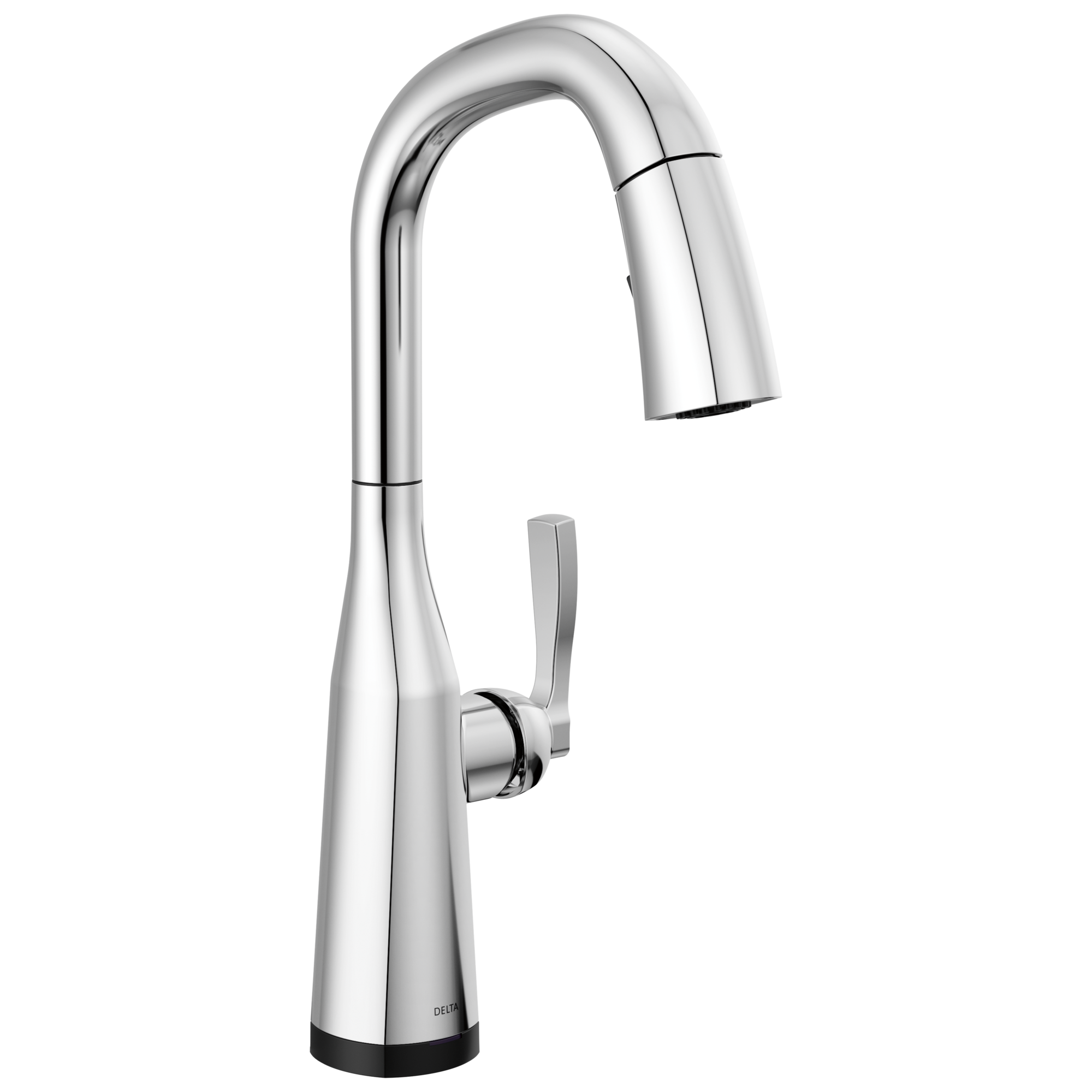 Delta - Single Handle Pull Down Bar/Prep Faucet with Touch 2O Technology - Lumicoat® Chrome - 9976T-PR-DST