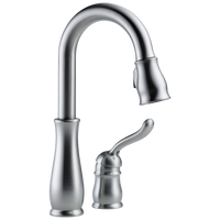 Delta - Single Handle Pull-Down Bar / Prep Faucet - Arctic Stainless - 9978-AR-DST