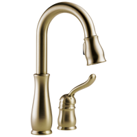 Delta - Single Handle Pull-Down Bar / Prep Faucet - Champagne Bronze - 9978-CZ-DST