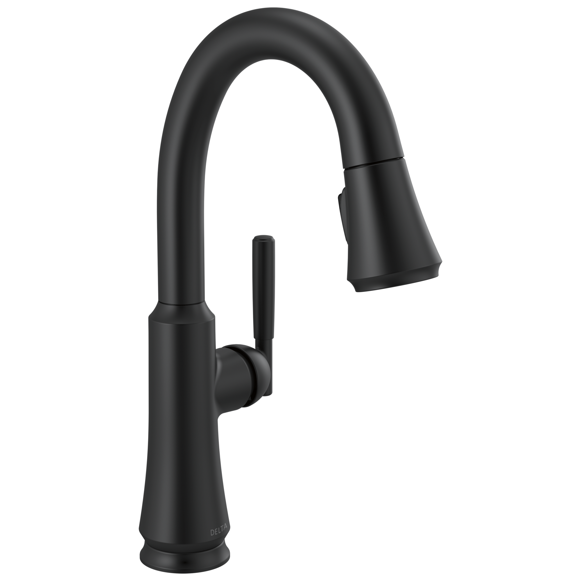 Delta - Single Handle Pull Down Bar/Prep Faucet - Matte Black - 9979-BL-DST