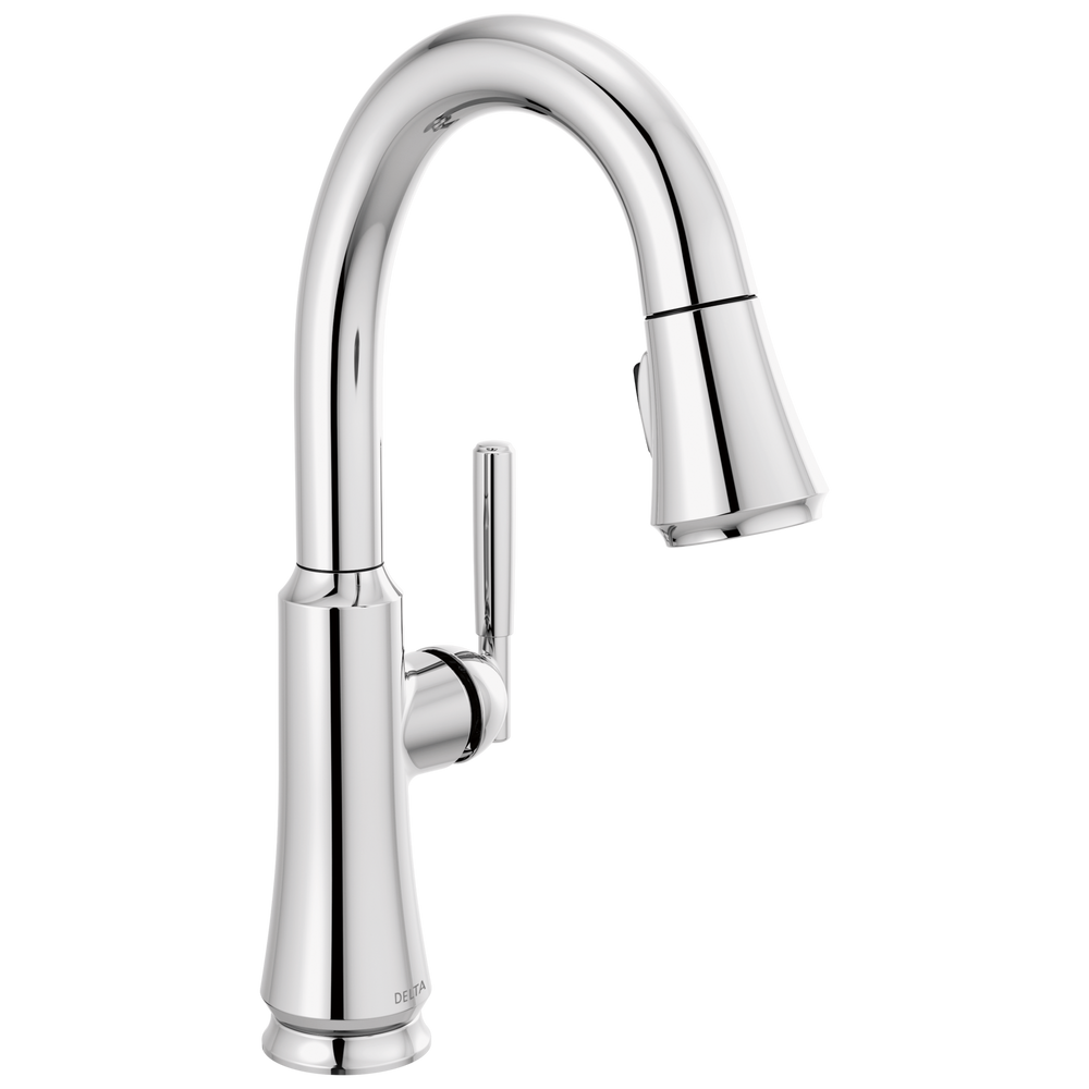 Delta - Single Handle Pull Down Bar/Prep Faucet - Chrome - 9979-DST