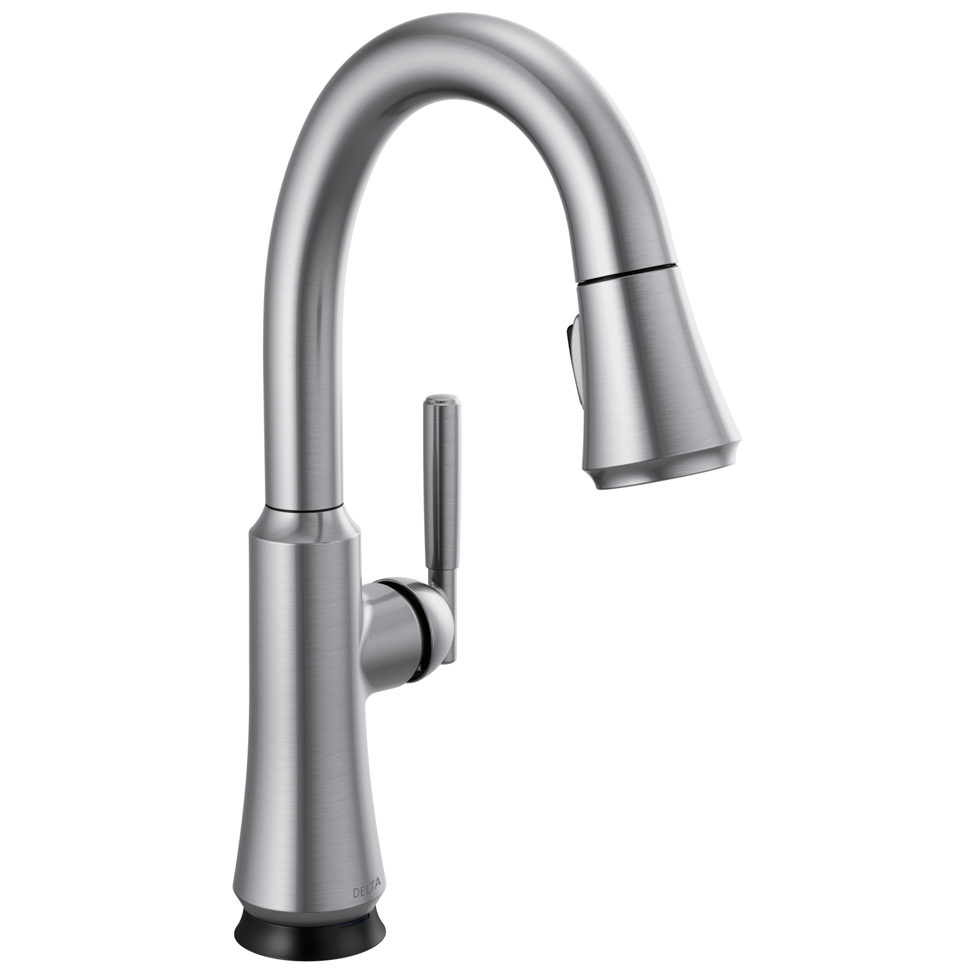 Delta - Single Handle Pull Down Bar/Prep Faucet with Touch<sub>2</sub>O Technology - Arctic Stainless - 9979T-AR-DST