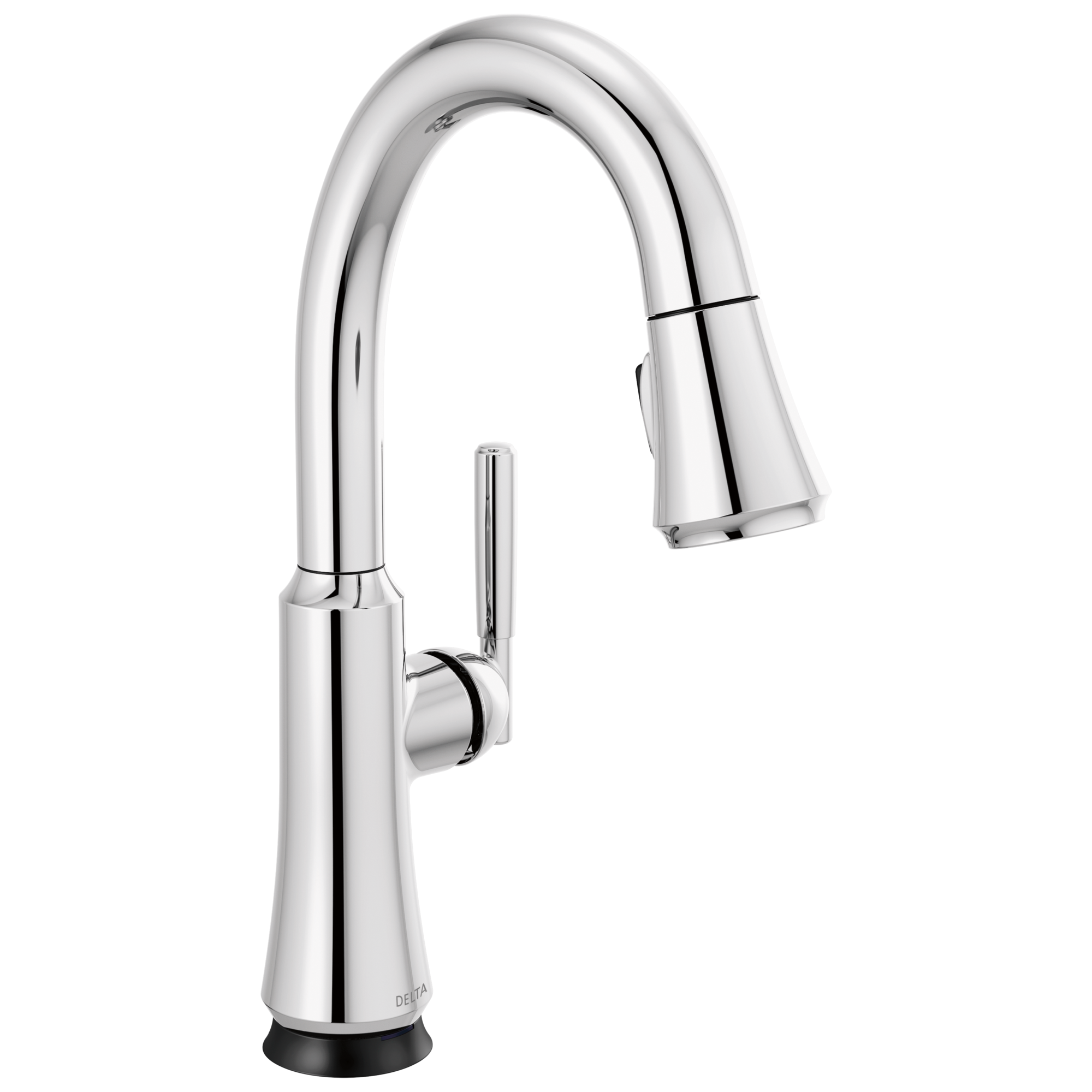 Delta - Single Handle Pull Down Bar/Prep Faucet with Touch<sub>2</sub>O Technology - Chrome - 9979T-DST