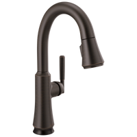 Delta - Single Handle Pull Down Bar/Prep Faucet with Touch<sub>2</sub>O Technology - Venetian Bronze - 9979T-RB-DST