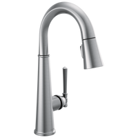 Delta - Single Handle Pull Down Bar/Prep Faucet - Lumicoat® Arctic Stainless - 9982-AR-PR-DST