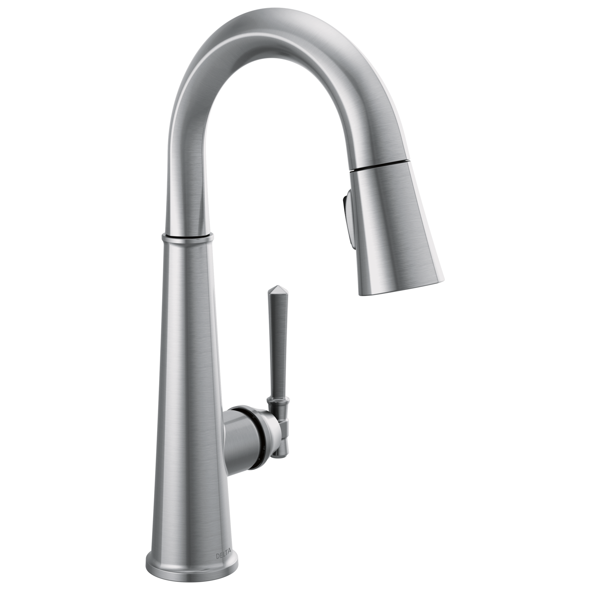 Delta - Single Handle Pull Down Bar/Prep Faucet - Lumicoat® Arctic Stainless - 9982-AR-PR-DST