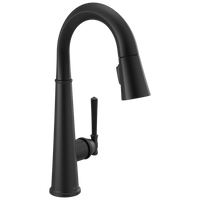 Delta - Single Handle Pull Down Bar/Prep Faucet - Matte Black - 9982-BL-DST