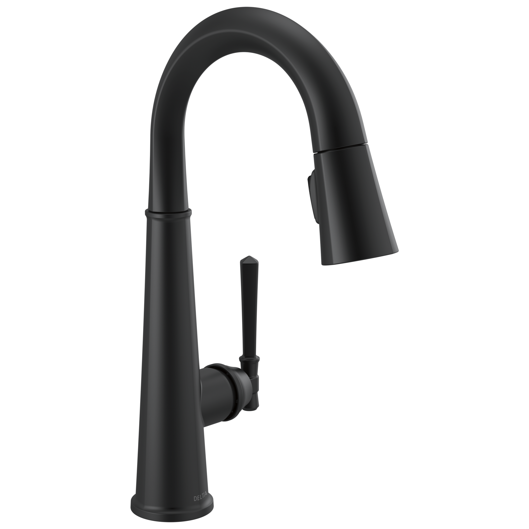 Delta - Single Handle Pull Down Bar/Prep Faucet - Matte Black - 9982-BL-DST