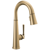 Delta - Single Handle Pull Down Bar/Prep Faucet - Lumicoat® Champagne Bronze - 9982-CZ-PR-DST