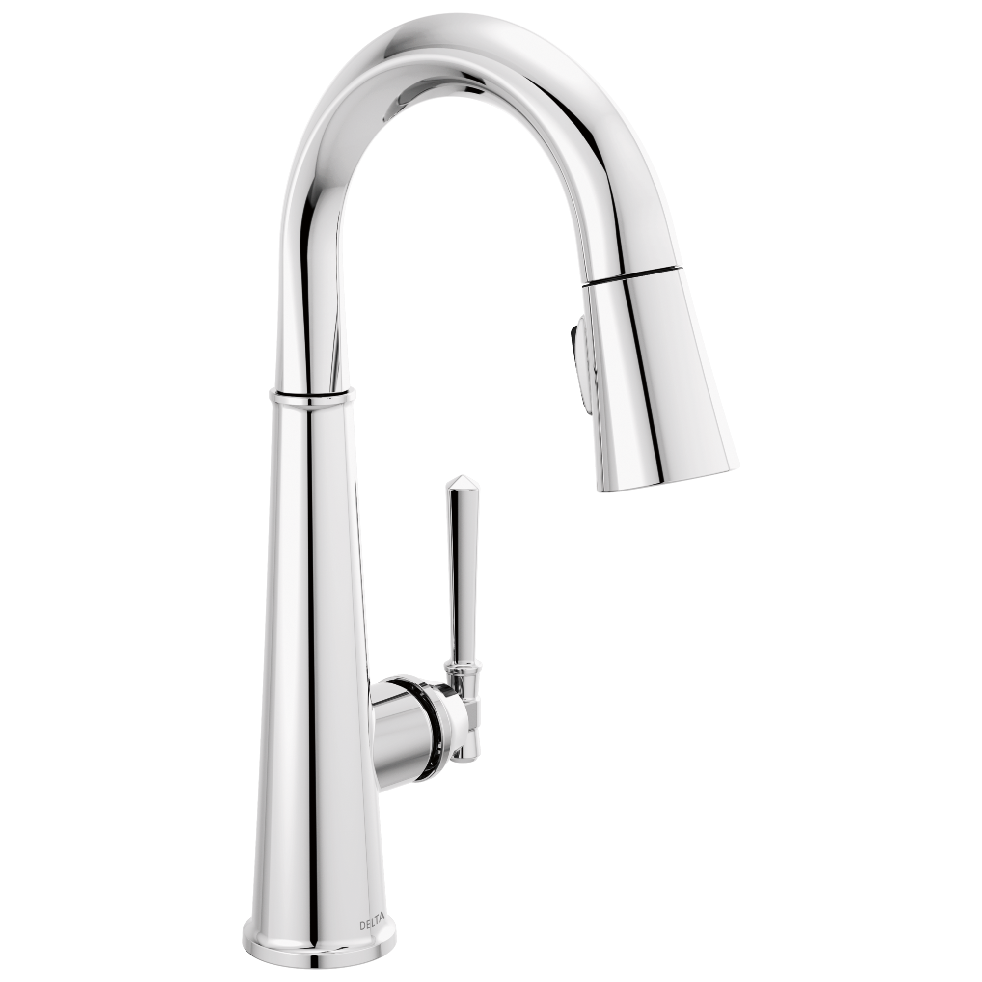 Delta - Single Handle Pull Down Bar/Prep Faucet - Lumicoat® Chrome - 9982-PR-DST