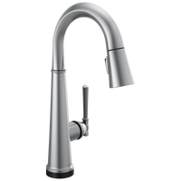 Delta - Single Handle Pull Down Bar/Prep Faucet with Touch2O Technology - Lumicoat® Arctic Stainless - 9982T-AR-PR-DST