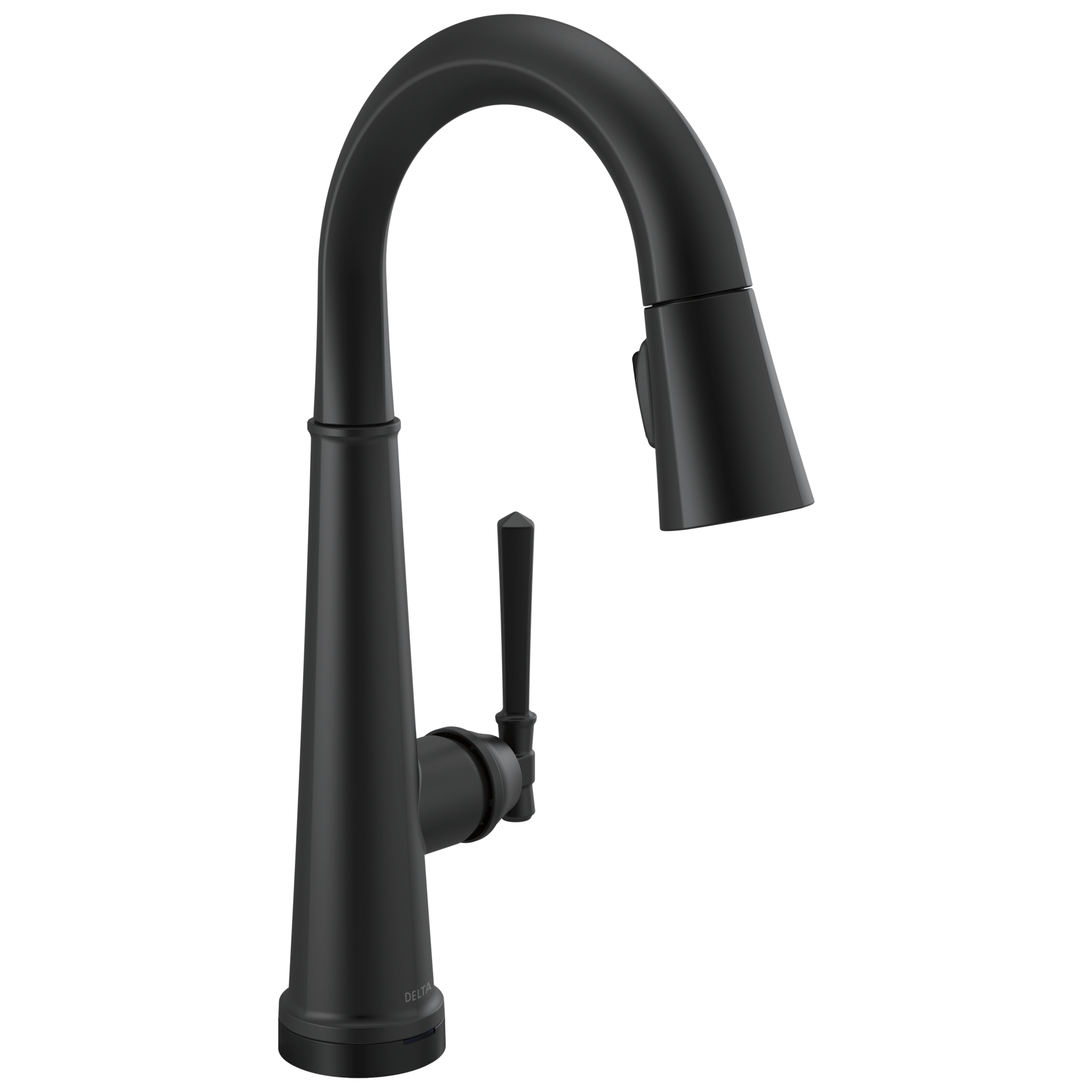 Delta - Single Handle Pull Down Bar/Prep Faucet with Touch2O Technology - Matte Black - 9982T-BL-DST