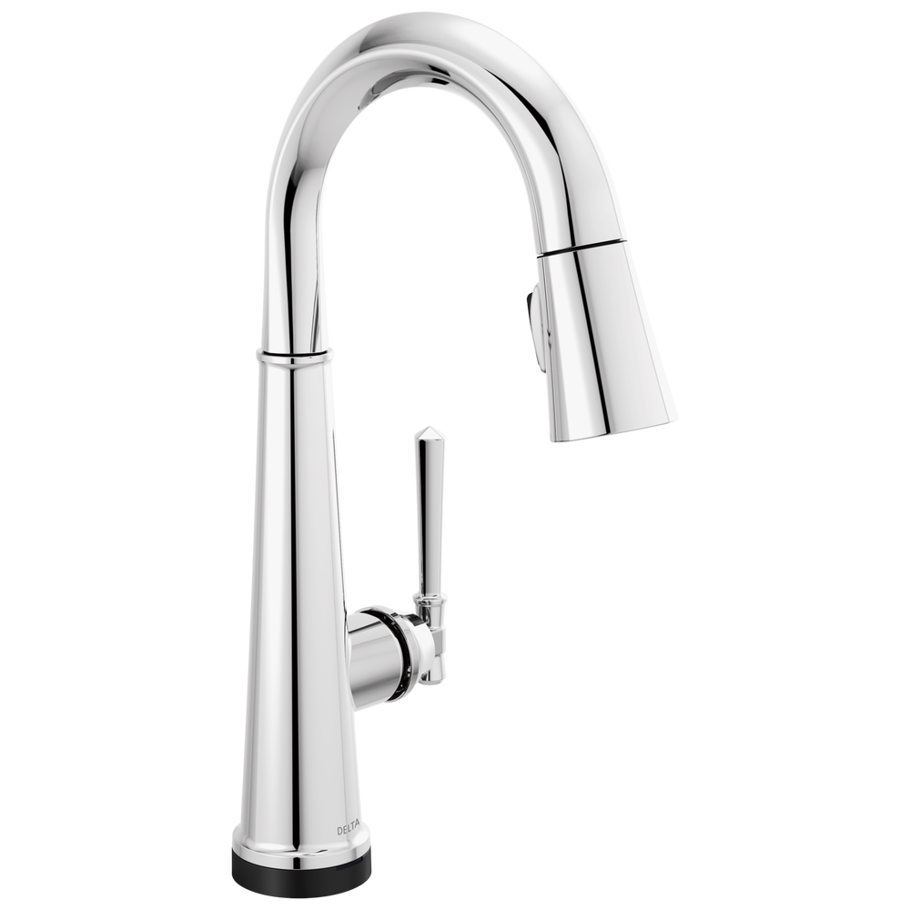 Delta - Single Handle Pull Down Bar/Prep Faucet with Touch2O Technology - Lumicoat® Chrome - 9982T-PR-DST