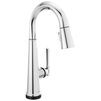 Delta - Single Handle Pull Down Bar/Prep Faucet with Touch2O Technology - Lumicoat® Chrome - 9982T-PR-DST