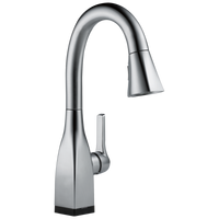 Delta - Single Handle Pull-Down Bar / Prep Faucet with Touch<sub>2</sub>O® Technology - Arctic Stainless - 9983T-AR-DST