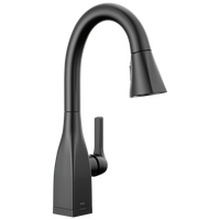 Delta - Single Handle Pull-Down Bar / Prep Faucet with Touch<sub>2</sub>O® Technology - Matte Black - 9983T-BL-DST