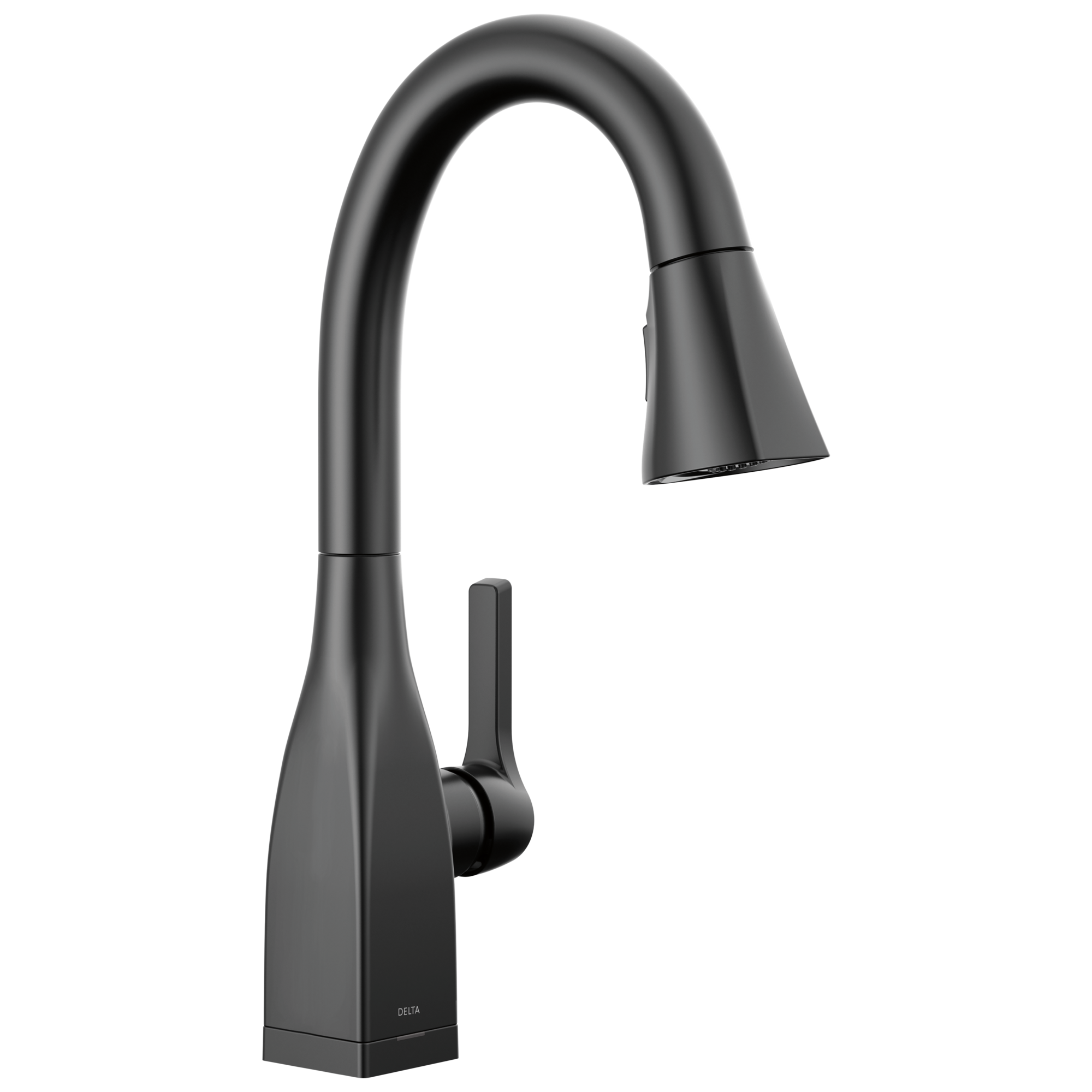 Delta - Single Handle Pull-Down Bar / Prep Faucet with Touch<sub>2</sub>O® Technology - Matte Black - 9983T-BL-DST