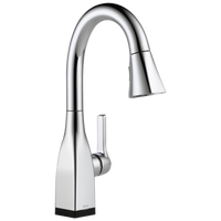 Delta - Single Handle Pull-Down Bar / Prep Faucet with Touch<sub>2</sub>O® Technology - Chrome - 9983T-DST